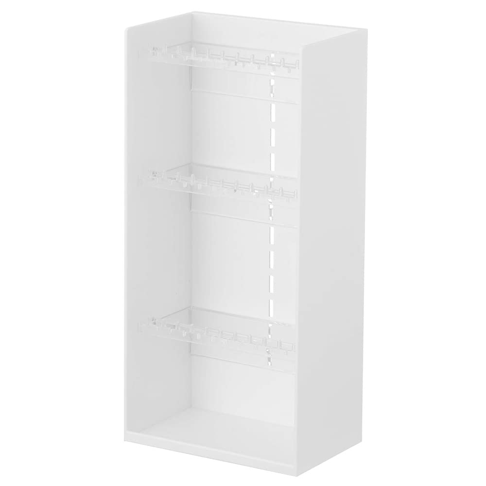 YAMAZAKI Home Tower Jewelry & Makeup Organizer, Standup Cosmetic Storage Box, Display Case, Accessories - Abs Plastic