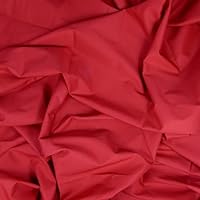 100% Organic Cotton Muslin Fabric - Dark Red - by The Yard