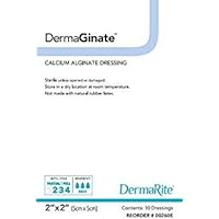 DermaGinate Alginate Dressing 2 X 2'' Sterile 10 per Box