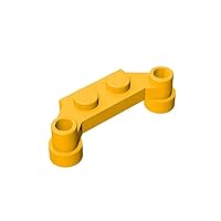 Gobricks GDS-1080 Plate, Modified 1 x 4 Offset Compatible with Lego 18624 4590 All Major Brick Brands Toys Building Blocks Technical Parts Assembles DIY (191 Bright Light Orange(036),30PCS)