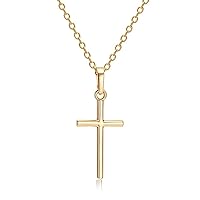 Maimai Boutique Choker Cross Necklace for Women, Dainty Gold Plated/Silver Necklace, Simple Gold Plated Small Cross Pendant Necklaces Cute Aesthetic Necklaces Jewelry for Women Girls