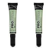 L.A. Girl Pro Conceal HD Concealer, Green Corrector, 0.28 Ounce (Pack of 2)
