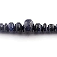 LKBEADS 1 Strand Natural Lapis Lazuli Smooth Rondelles - Lapis Lazuli Smooth Rondelles Baeds 7mm-16mm 15.5Inches Code-HIGH-14969