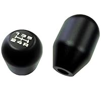 VMS RACING 12x1.25mm Threaded 5 Speed Type R Type S Shift knob in Black Billet Aluminum (No Adapters – Threaded) m12x1.25 Short Throw Manual Transmission Gear Shifter Selector Compatible with Toyota