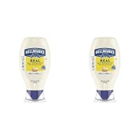 Real Mayonnaise For a Rich Creamy Condiment Real Mayo Squeeze Bottle Gluten Free, Made With 100% Cage-Free Eggs 20 oz (Pack of 2)