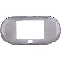 TPU Protective Silicone Case Skin Cover Shell for PS Vita 2000 PSV 2000 (Clear Black)