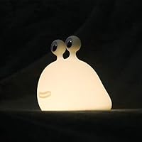 Original Authentic Slug Night Light with Touch Sensor for Bedroom, Nursery Squishy Silicone Soft Night Light for Breastfeeding, Cute Animal Bedside Lamp for Baby Kids Teens