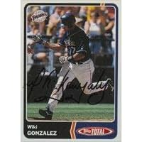 Wiki Gonzalez San Diego Padres 2003 Topps Total Autographed Card. This item comes with a certificate of authenticity from Autograph-Sports. Autographed - MLB Autographed Baseball Cards