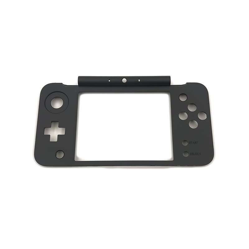 New Full Housing Case Cover Shell Front Bottom Panel LCD Frame Middle Frame Screen Lens Cover Replacement Parts for New 2DS XL LL Game Console Black & Blue