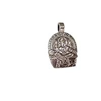 Silver Metal Sitting Ganesha Pendant Best For Healing Power Medication Harmony Peace Prosperity Internal Growth