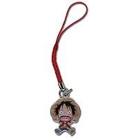 Great Eastern Entertainment One Piece Luffy Metal Cell Phone Charm