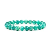 Jewelry Amazonite Bracelet, Russian Amazonite Unisex Gemstone Bracelet, Unique Green Colored Gemstones - Handmade Jewelry