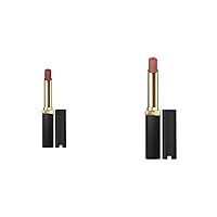 L'Oreal Paris Colour Riche Intense Volume Matte Lipstick Bundle with 2 Lipsticks Infused with Hyaluronic Acid for up to 16HR Wear, 0.06 Oz Each