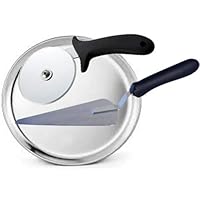 Pizza Cutter with Steel Blade Pizza Server & 10 Inch Pizza Pan