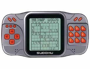 Sudoku Master Puzzle Electronic LCD Game Ultimate Version Snowy White Silver