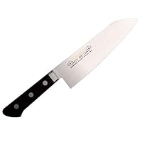 Masahiro Santoku Type Chef's Knife with Molybdenum Steel Brim, 6.9 inches (17.5 cm)