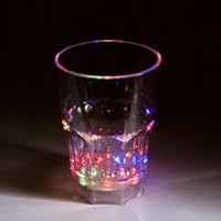 12 oz LED Light-Up Flashing Multi-Color Rocks/Whisky Cup