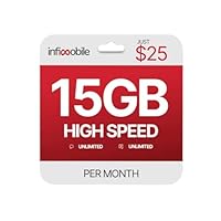 $12.50/mo Infimobile Phone Plan with 15 GB of 4/5G LTE Data + Unlimited Talk & Text | Buy 3, 6, or 12 Months Plan and get Extra Months Free! T&C Apply (12 - Month Plan, Unlimited)…