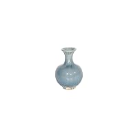 Artissance AM82240607 Vintage Style Ceramic Round Small, 9 Inch Tall, Antique Green (Size & Finish Vary) Vase (Décor)