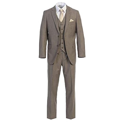 King Formal Wear Elegant Men's Modern Fit Three Piece and Two Piece Two Button Suits - Many Colors…