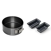 Instant Pot 5252185 Official Mini Loaf Pans, Set of 2, Compatible with 6-quart and 8-quart cookers and Official Springform Pan, 7.5-Inch, Gray