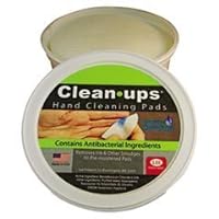 LEE 10145 Clean-Ups Hand Cleaning Pads, Cloth, 3-Inch dia, 60/Tub