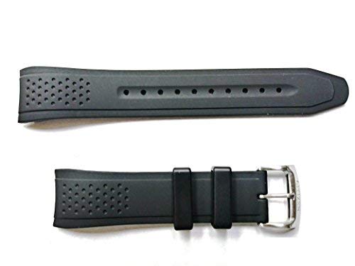 Citizen Watch Company of America Genuine Black Rubber Watch Strap for Men's Eco-Drive AR-Action Required Black Dial Watch Part #59-S52587