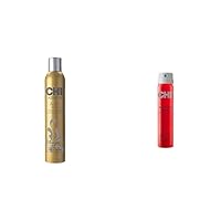 CHI Keratin Flex Finish Hair Spray, 10 oz & Infra Texture Dual Hair Spray, 2.6 oz