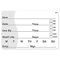 DayMark Safety Systems MoveMark IT120152 Shelf Life/Use by Removable Label, 2