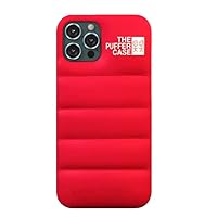 The Puffer Case for iPhone 11 6.1 inch. Trendy Comfort Plush Down Soft Touch Jacket 3D Protective Cover [High Protection Anti-Scratch Micro-Fiber Lining] (RED)