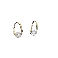 Simple Single Zirconia Earrings For Women Girls Korean Style Delicate Chic Jewelry Earrings Wholesale