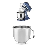 Bundle of Waring Commercial Planetary 7 Quart Stand Mixer + Waring Commercial WSM7LBL Luna Planetary Mixer 7 Quart Stainless Steel Bowl.
