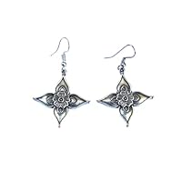 Super Oxidized Silver Trendy Traditional Drop,Stud Earrings For Women's And Girl's