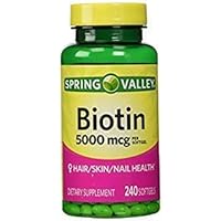 Spring Valley - Biotin 5000 mcg, 240 Softgels by Spring Valley