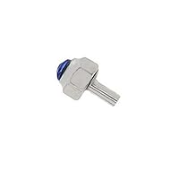 Ewatchparts WATCH CROWN COMPATIBLE WITH CARTIER SANTOS TANK FRANCAISE 3.50MM STEEL SHINY BLUE