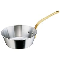 Endoshoji ATC22030 Professional Super Denge, Taper Pan, 11.8 inches (30 cm), Stainless Steel Pot for Induction Cookers, Made in Japan