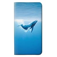 RW0843 Blue Whale PU Leather Flip Case Cover for Note 8 Samsung Galaxy Note8