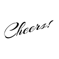 Cheers - Rising Script - Word Stencil - 6