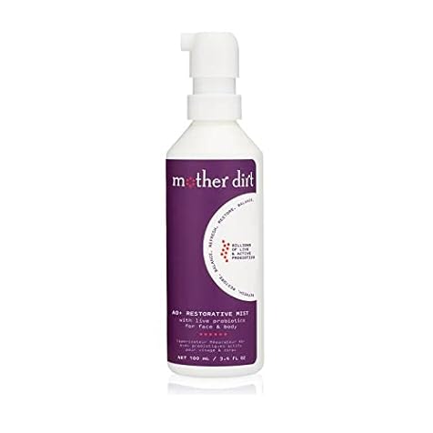 Mother Dirt AO+ Mist Probiotic Spray, Ammonia Oxidizing Bacteria Skin Care, 3.4 fl oz (Packaging May Vary)