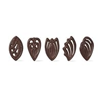 Pastry Chef's Boutique Belgian Dark Chocolate Decoration Exclusive Assortment for Cupcake, Hot Cocoa, Ice Cream Cookies Cake Dessert Decorating - 310 pces