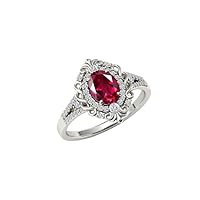 18K Gold Ruby Engagement Ring Art 1 CT Deco Filigree Style Ruby Wedding Ring Antique Ruby Wedding Ring Vintage Ruby Bridal Promise Ring For Women