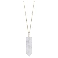 Mateo New York, Gold and Diamond Healing Crystal Necklace