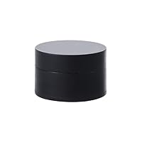 Refillable Bottle Travel Face Cream Jar Cosmetic Box Plastic Tight Empty Container Sample Bottle,black,5g