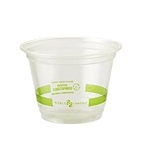 World Centric's 100% Biodegradable, 100% Compostable PLA 9 Oz Cold Cup (Package of 200)