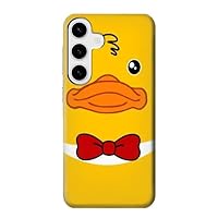 jjphonecase R2760 Yellow Duck Tuxedo Cartoon Case Cover for Samsung Galaxy S24 Plus