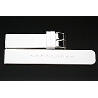 WHITE 22MM RUBBER ADVENTURE SPORT DIVER WATERPROOF WATCH BAND STRAP FITS INVICTA