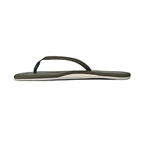 Hari Mari Meadows Sage - Women's Vegan Leather Flip Flops - Sandals with Comfortable Leather Straps, Rubber Outsole, and Arch Support - Summer Shoes for Women