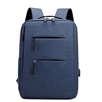 No Logo Wholesale Waterproof Computer Notebook Bag Business Anti Theft Travel Usb Computer Laptop Backpack (Blue)