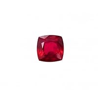 Burmese Ruby cut stone loose Natural 10 mm Cushion Gemstone Cut Stone 5.55 ct. July Birthstone Loose Beads For Jewelry Making | Ring | Earring | Pendant