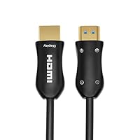 Fiber Optic HDMI Cable 500FT (150m) - ARC HDMI2.0 18Gpbs 4k@60 4:4:4 - PET Braided Cord and Gold Plated Connector Support 4K, UHD 2160p, HD 1080p, 3D, Xbox 360, PS4, Computer